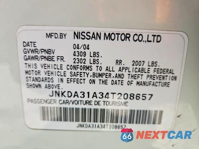 Zdjęcie 13 z 13 samochodu: 2004 INFINITI I35 BASE VIN:JNKDA31A34T208657 - miniatura