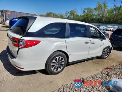 Trzecie zdjęcie samochodu z tyłu: 2022 HONDA ODYSSEY EXL VIN:5FNRL6H77NB006342 - miniatura