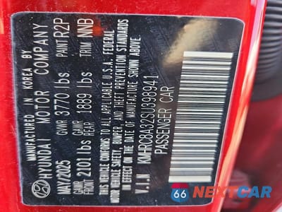 Zdjęcie 14 z 14 samochodu: 2025 HYUNDAI VENUE SEL VIN:KMHRC8A32SU398941 - miniatura