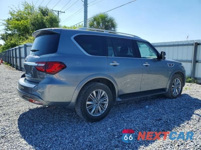 Trzecie zdjęcie samochodu z tyłu: 2020 INFINITI QX80 LUXE VIN:JN8AZ2NF5L9702192 - miniatura