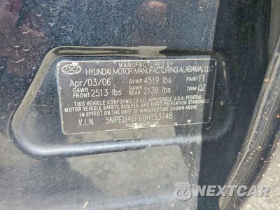 Zdjęcie 12 z 12 samochodu: 2006 HYUNDAI SONATA GLS V6 VIN:5NPEU46F66H153748 - miniatura