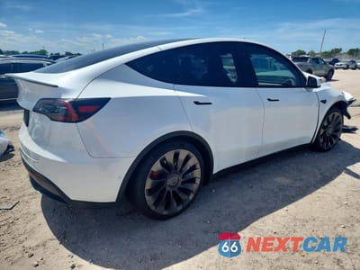 Trzecie zdjęcie samochodu z tyłu: 2022 TESLA MODEL Y VIN:7SAYGDEF9NF361256 - miniatura