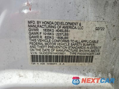 Zdjęcie 12 z 12 samochodu: 2022 ACURA ILX PREMIUM A-SPEC VIN:19UDE2F81NA006601 - miniatura