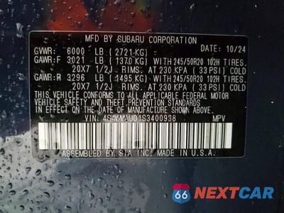 Zdjęcie 14 z 14 samochodu: 2025 SUBARU ASCENT TOURING VIN:4S4WMAUD1S3400938 - miniatura