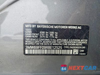 Zdjęcie 12 z 12 samochodu: 2024 BMW 330I VIN:3MW69FF09R8E12525 - miniatura