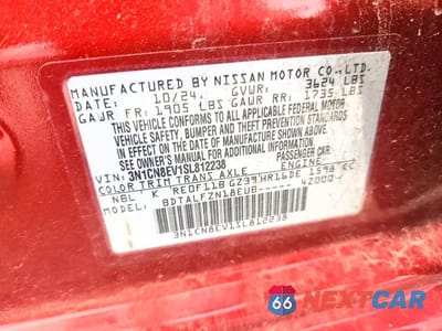 Zdjęcie 12 z 12 samochodu: 2025 NISSAN VERSA SV VIN:3N1CN8EV1SL812238 - miniatura