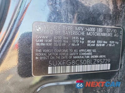 Zdjęcie 13 z 13 samochodu: 2011 BMW X6 XDRIVE50I VIN:5UXFG8C50BLZ95729 - miniatura