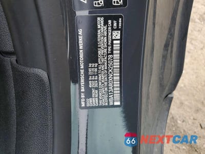 Zdjęcie 12 z 12 samochodu: 2022 BMW M440XI VIN:WBA13AR0XNCK25078 - miniatura