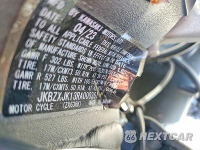 Zdjęcie 10 z 10 samochodu: 2024 KAWASAKI ZX636 K VIN:JKBZXJK13RA000361 - miniatura