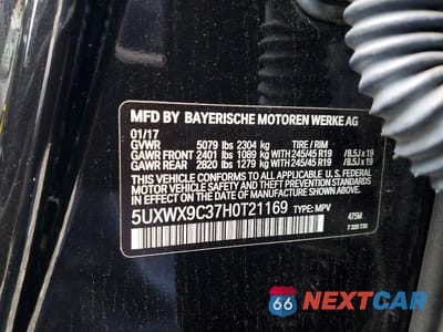 Zdjęcie 13 z 13 samochodu: 2017 BMW X3 XDRIVE28I VIN:5UXWX9C37H0T21169 - miniatura