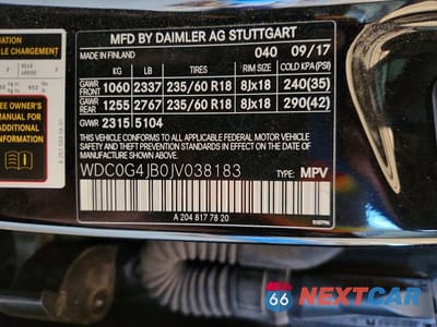 Zdjęcie 13 z 13 samochodu: 2018 MERCEDES-BENZ GLC 300 VIN:WDC0G4JB0JV038183 - miniatura