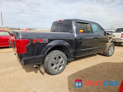 Trzecie zdjęcie samochodu z tyłu: 2018 FORD F150 SUPERCREW VIN:1FTFW1E15JFD30344 - miniatura