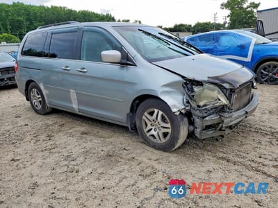 Czwarte zdjęcie samochodu z boku: 2007 HONDA ODYSSEY EX VIN:5FNRL38457B018271 - miniatura