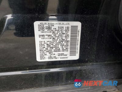 Zdjęcie 13 z 13 samochodu: 2009 NISSAN MURANO S VIN:JN8AZ18W99W128728 - miniatura