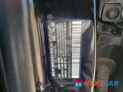 Zdjęcie 13 z 13 samochodu: 2020 MERCEDES-BENZ GLB 250 4MATIC VIN:W1N4M4HB6LW056120 - miniatura