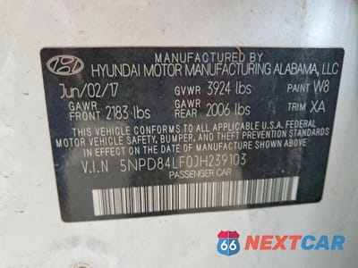 Zdjęcie 12 z 12 samochodu: 2018 HYUNDAI ELANTRA SEL VIN:5NPD84LF0JH239103 - miniatura