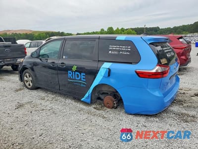 Drugie zdjęcie samochodu z przodu: 2020 TOYOTA SIENNA L VIN:5TDZZ3DC6LS087231 - miniatura