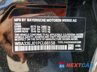Zdjęcie 12 z 12 samochodu: 2023 BMW 760 XI VIN:WBA33EJ01PCL68158 - miniatura