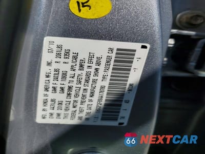 Zdjęcie 12 z 12 samochodu: 2010 HONDA ACCORD EXL VIN:1HGCP2F89AA178780 - miniatura