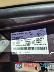 Zdjęcie 13 z 13 samochodu: 2011 HONDA CR-V EXL VIN:5J6RE4H70BL820088 - miniatura