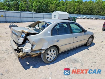 Trzecie zdjęcie samochodu z tyłu: 2002 HONDA CIVIC EX VIN:1HGES26752L022031 - miniatura