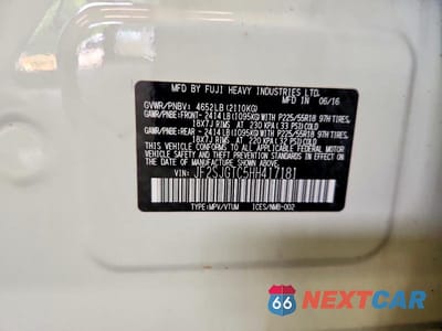 Zdjęcie 13 z 13 samochodu: 2017 SUBARU FORESTER 2.0XT TOURING VIN:JF2SJGTC5HH417181 - miniatura