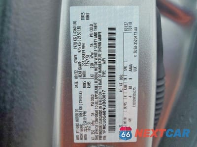 Zdjęcie 14 z 14 samochodu: 2022 FORD ESCAPE SE VIN:1FMCU0G68NUB63017 - miniatura