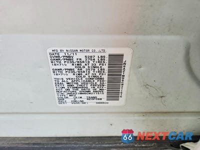 Zdjęcie 13 z 13 samochodu: 2012 NISSAN MURANO S VIN:JN8AZ1MW6CW211515 - miniatura