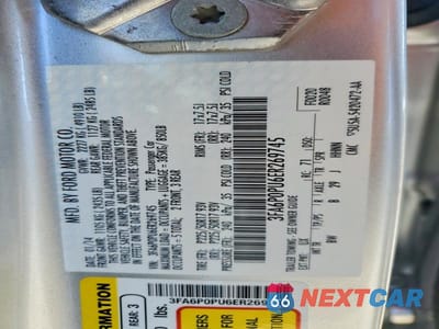 Zdjęcie 12 z 12 samochodu: 2014 FORD FUSION SE PHEV VIN:3FA6P0PU6ER269745 - miniatura