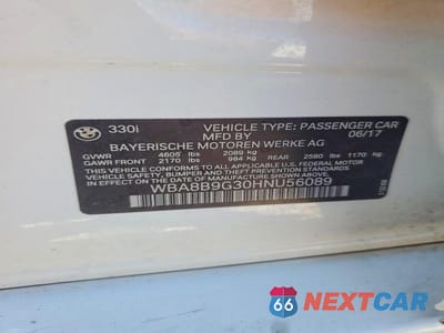 Zdjęcie 12 z 12 samochodu: 2017 BMW 330 I VIN:WBA8B9G30HNU56089 - miniatura