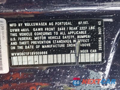 Zdjęcie 13 z 13 samochodu: 2008 VOLKSWAGEN EOS VR6 VIN:WVWDB71F18V009666 - miniatura
