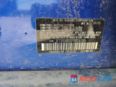Zdjęcie 12 z 12 samochodu: 2023 SUBARU WRX VIN:JF1VBAB64P8814385 - miniatura