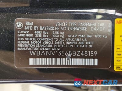 Zdjęcie 12 z 12 samochodu: 2008 BMW 528 XI VIN:WBANV13568BZ48159 - miniatura