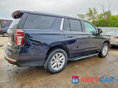 Trzecie zdjęcie samochodu z tyłu: 2023 CHEVROLET TAHOE K1500 PREMIER VIN:1GNSKSKD9PR282747 - miniatura