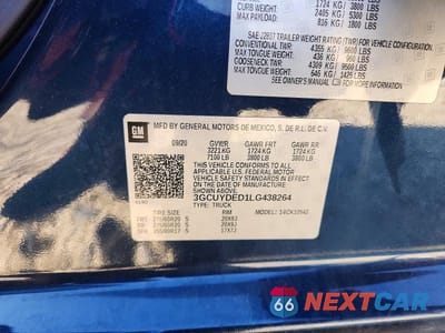 Zdjęcie 12 z 12 samochodu: 2020 CHEVROLET SILVERADO K1500 LT VIN:3GCUYDED1LG438264 - miniatura