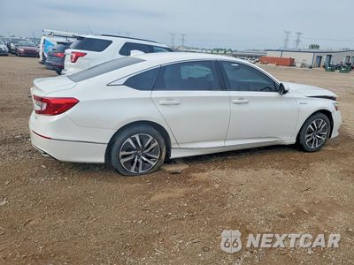 Trzecie zdjęcie samochodu z tyłu: 2021 HONDA ACCORD HYBRID EXL VIN:1HGCV3F59MA021045 - miniatura