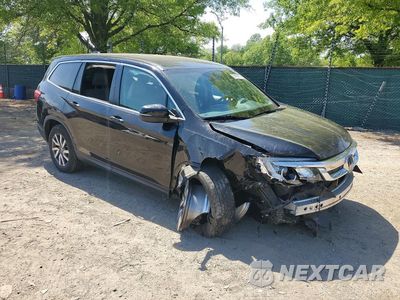 Czwarte zdjęcie samochodu z boku: 2019 HONDA PILOT EX VIN:5FNYF6H37KB026523 - miniatura
