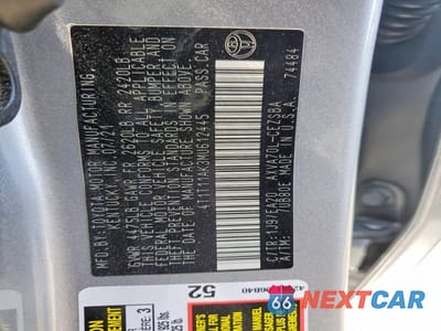 Zdjęcie 12 z 12 samochodu: 2021 TOYOTA CAMRY SE VIN:4T1T11AK3MU612445 - miniatura