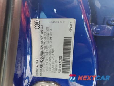 Zdjęcie 12 z 12 samochodu: 2016 AUDI S3 PREMIUM PLUS VIN:WAUB1GFF4G1050928 - miniatura