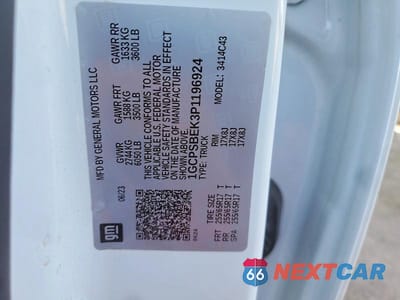 Zdjęcie 12 z 12 samochodu: 2023 CHEVROLET COLORADO VIN:1GCPSBEK3P1196924 - miniatura