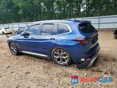 Drugie zdjęcie samochodu z przodu: 2023 BMW X3 SDRIVE30I VIN:WBX47DP02PN208181 - miniatura