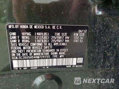 Zdjęcie 13 z 13 samochodu: 2017 HONDA HR-V EX VIN:3CZRU5H54HM724155 - miniatura