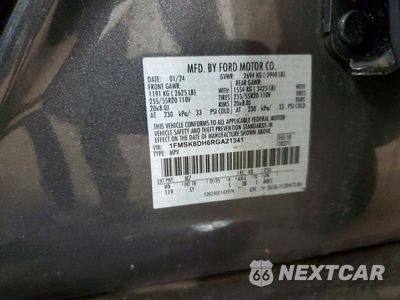 Zdjęcie 14 z 14 samochodu: 2024 FORD EXPLORER XLT VIN:1FMSK8DH6RGA21341 - miniatura