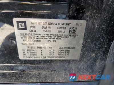 Zdjęcie 13 z 13 samochodu: 2019 BUICK ENCORE PREFERRED VIN:KL4CJASB1KB783880 - miniatura