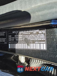 Piąte zdjęcie samochodu w środku: 2014 MERCEDES-BENZ CLA 250 4MATIC VIN:WDDSJ4GB1EN100273 - miniatura