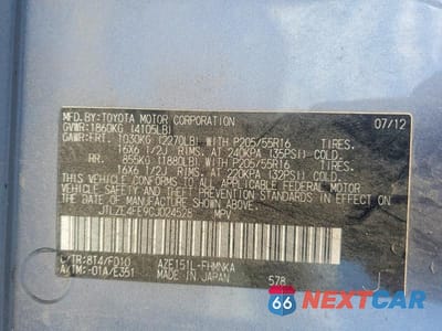 Zdjęcie 12 z 12 samochodu: 2012 SCION XB BASE VIN:JTLZE4FE9CJ024528 - miniatura