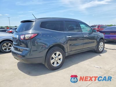 Trzecie zdjęcie samochodu z tyłu: 2014 CHEVROLET TRAVERSE LT VIN:1GNKRHKD9EJ307348 - miniatura