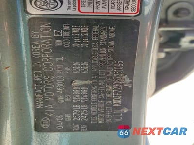 Zdjęcie 13 z 13 samochodu: 2006 KIA SPORTAGE LX VIN:KNDJF723067261096 - miniatura
