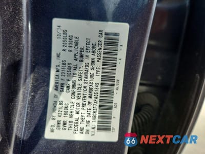 Zdjęcie 12 z 12 samochodu: 2015 HONDA ACCORD EX VIN:1HGCR2F7XFA051545 - miniatura