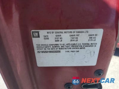 Zdjęcie 12 z 12 samochodu: 2006 CHEVROLET IMPALA LTZ VIN:2G1WU581669330256 - miniatura